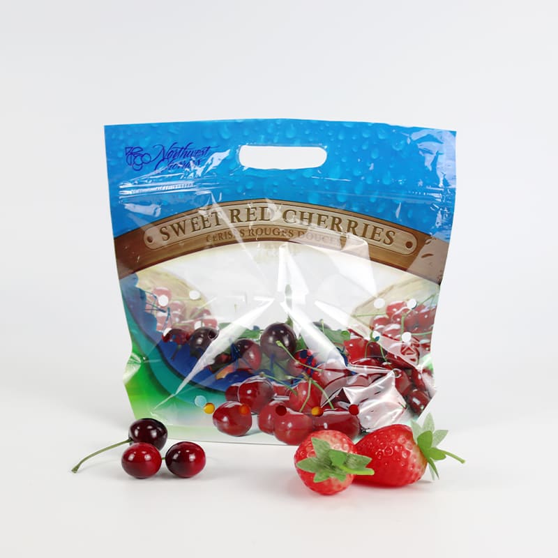 Air Hole Plastic Grape Fruit Packaging Bag