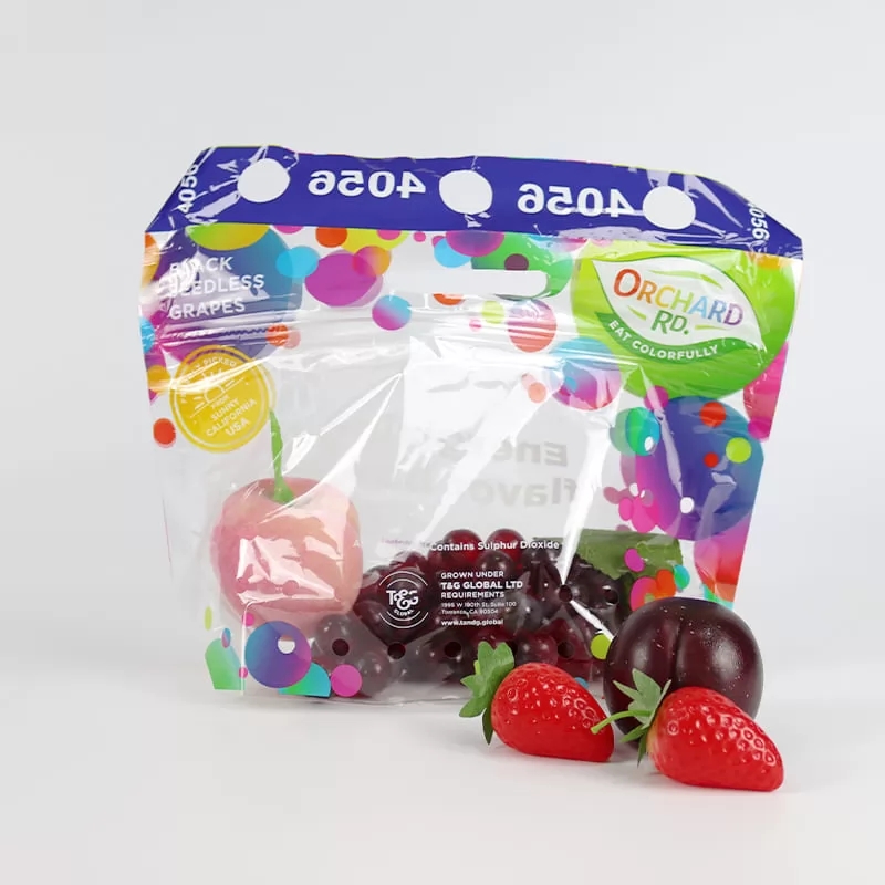 Air Hole Plastic Grape Fruit Packaging Bag