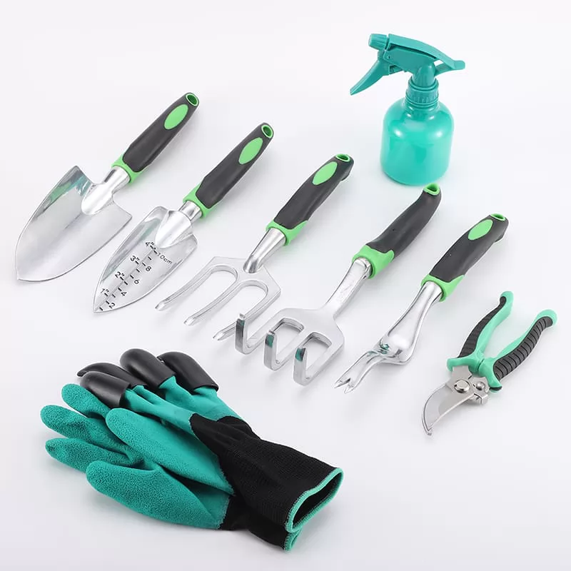 9 pcs garden tools set with bag