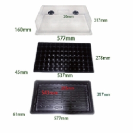 72 Cells Thicken Seed Starting Trays Kit